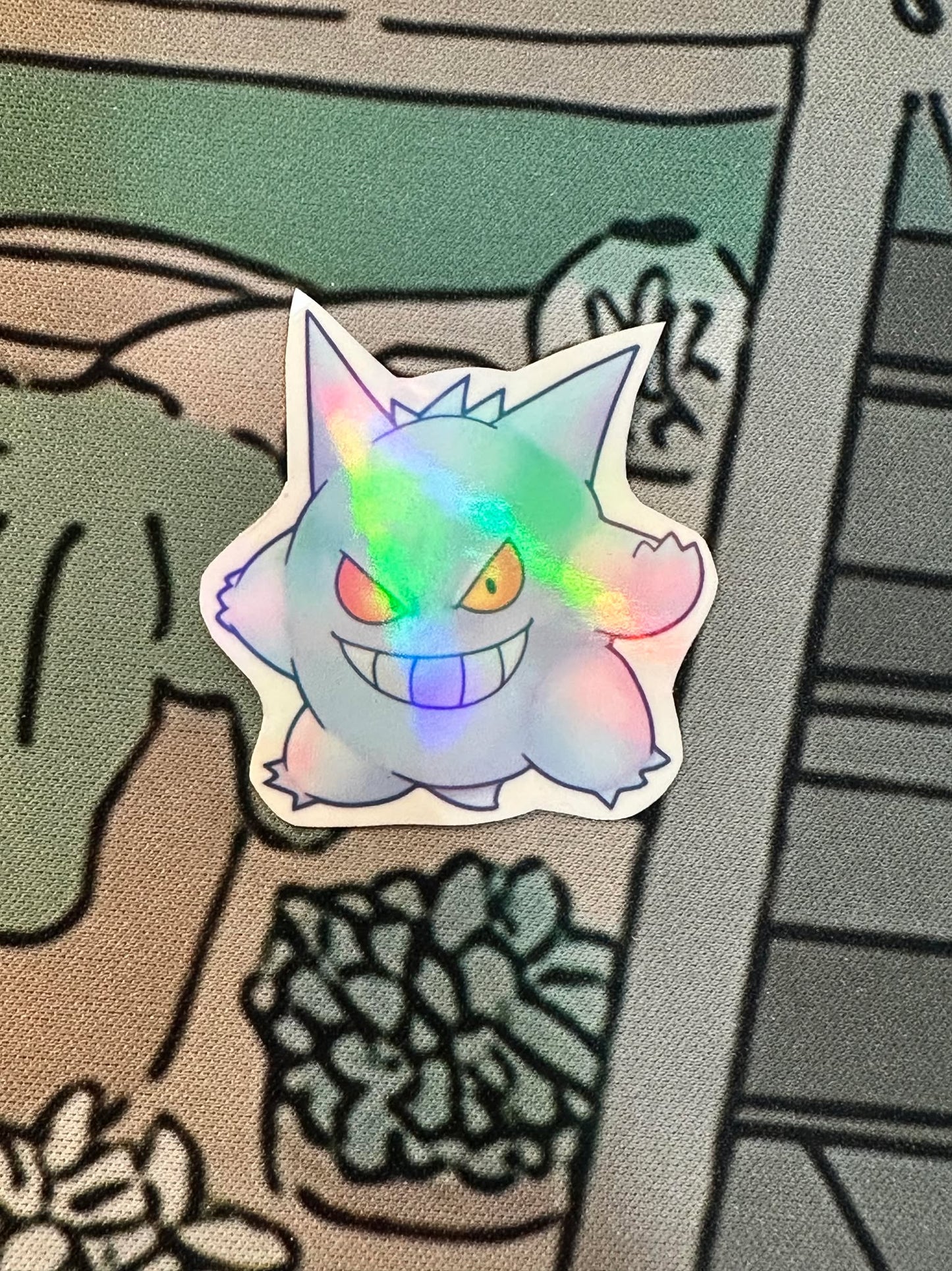 showing the gengar by itself for the pastel pokemon gengar, haunter and gastly stickers