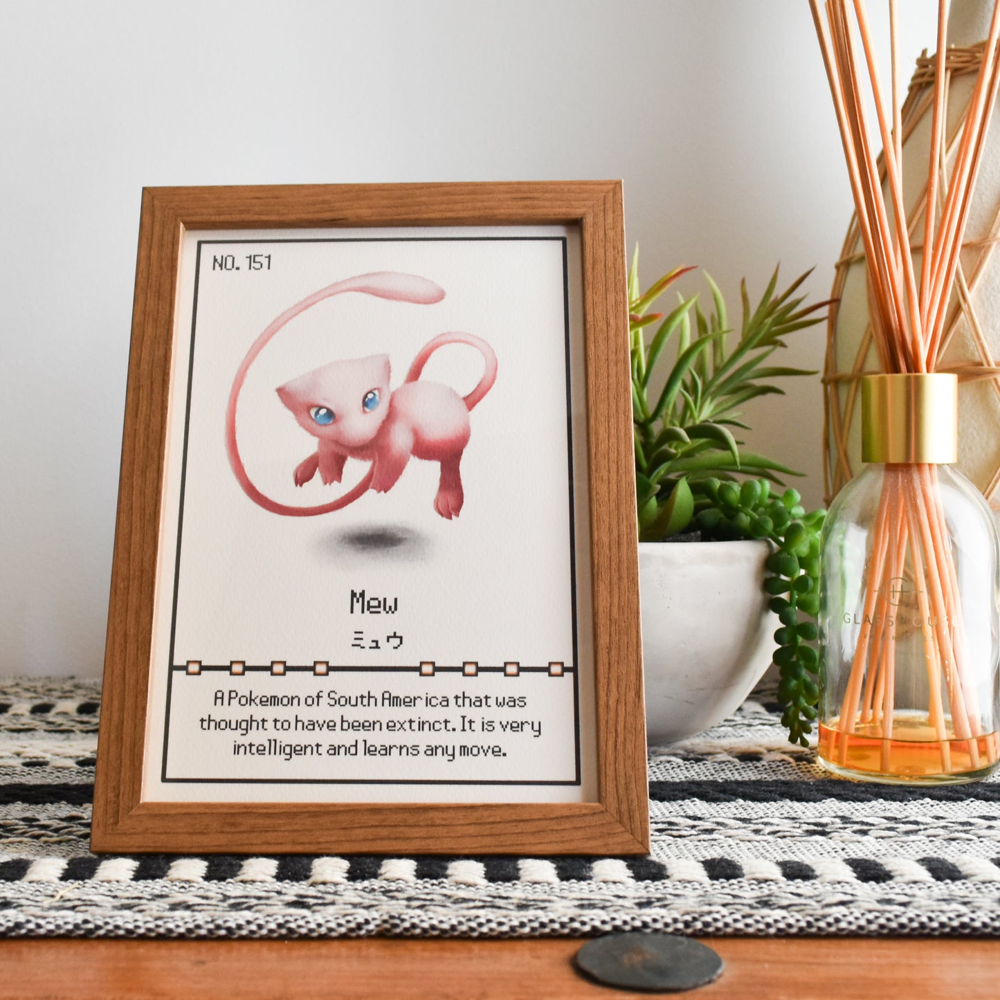 Mew Pokedex Print