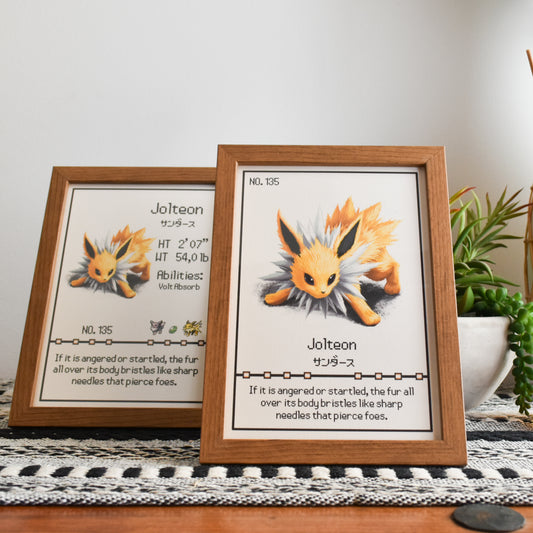 Jolteon Pokedex Print