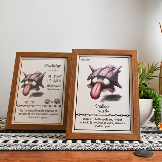 Shellder Pokedex Print