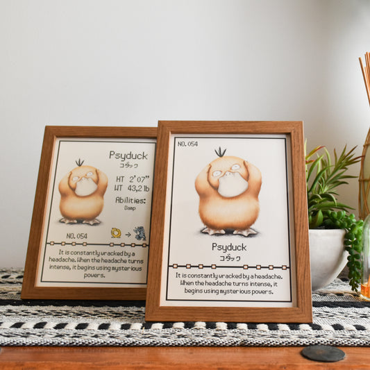 Psyduck Pokedex Print