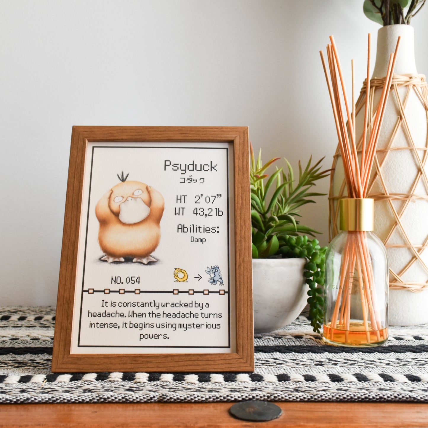 Psyduck Pokedex Print