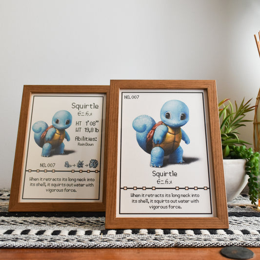 Squirtle Pokedex Print