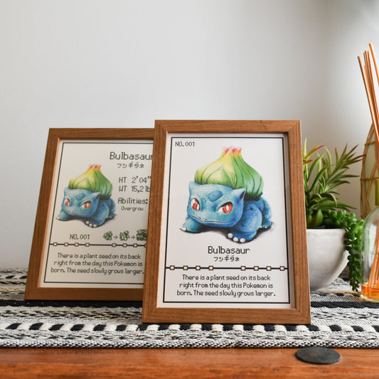 Bulbasaur Pokedex Print