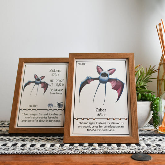 Zubat Pokedex Print