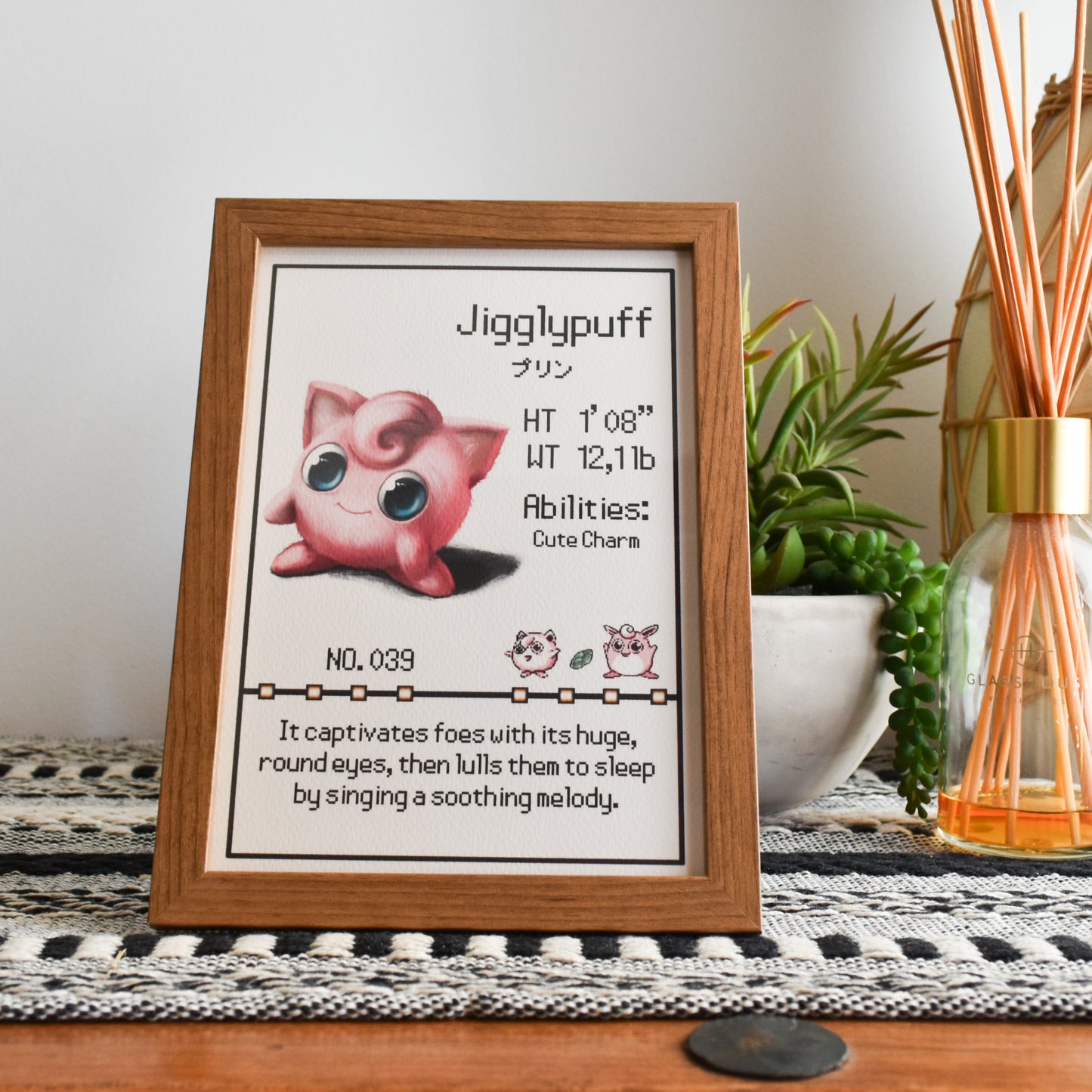 Jigglypuff Pokedex Print