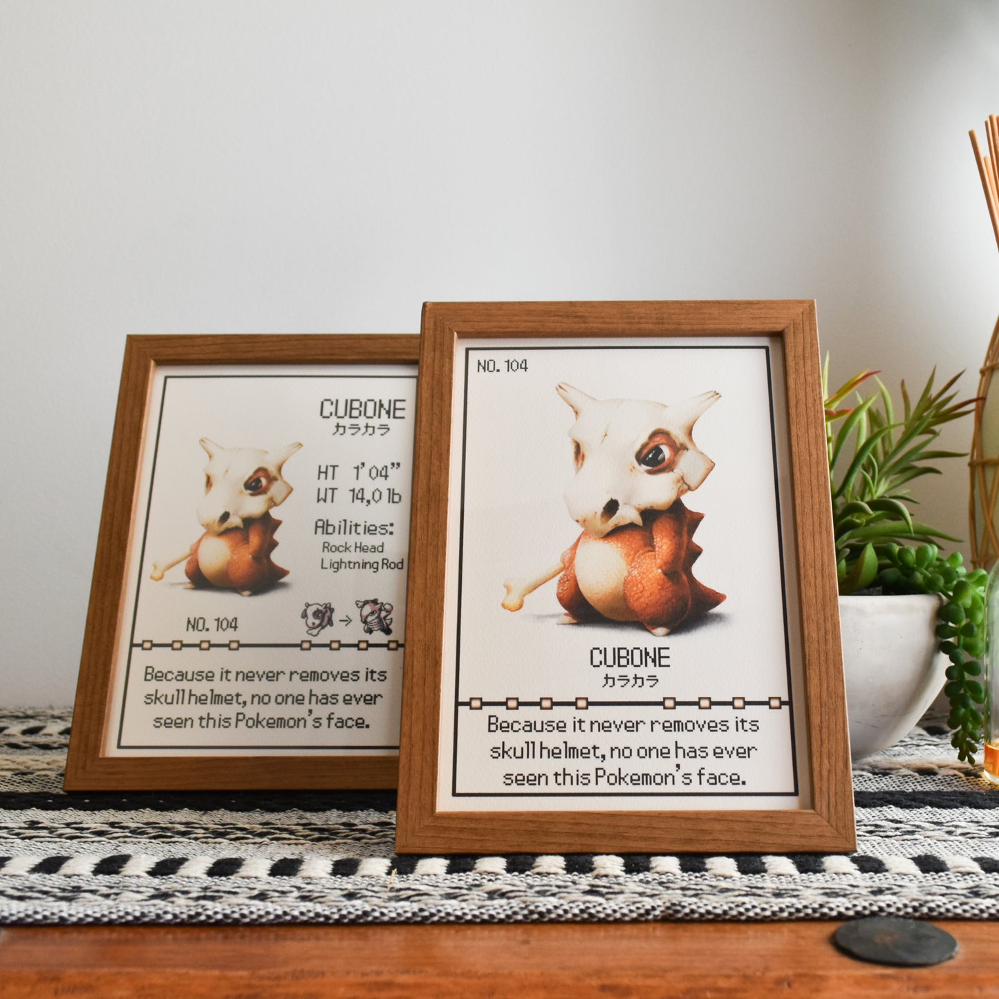 Cubone Pokedex Print