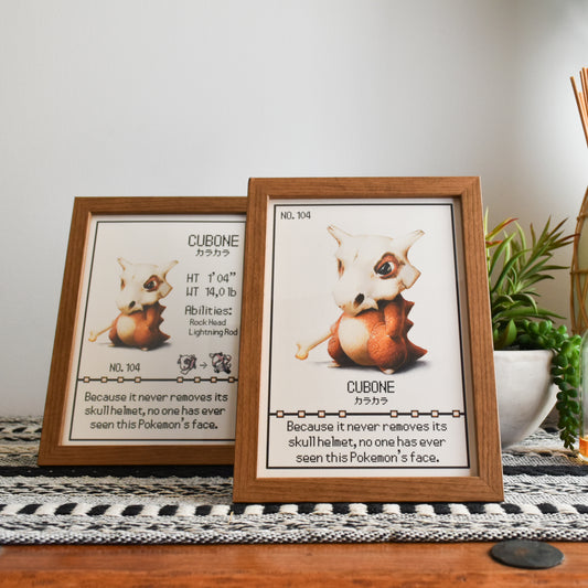 Cubone Pokedex Print