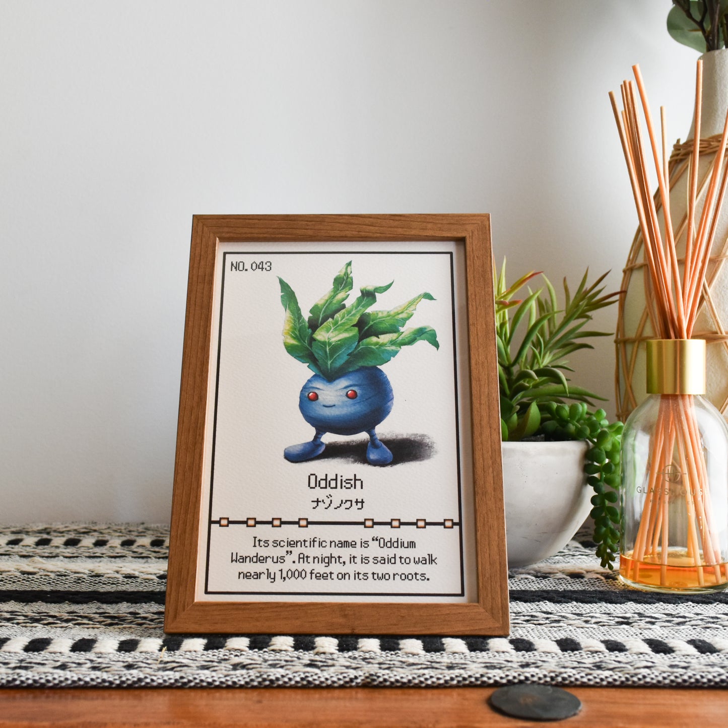 Oddish Pokedex Print