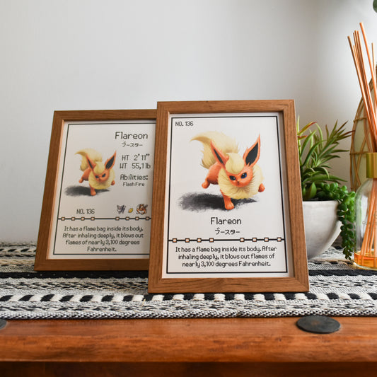 Flareon Pokedex Print