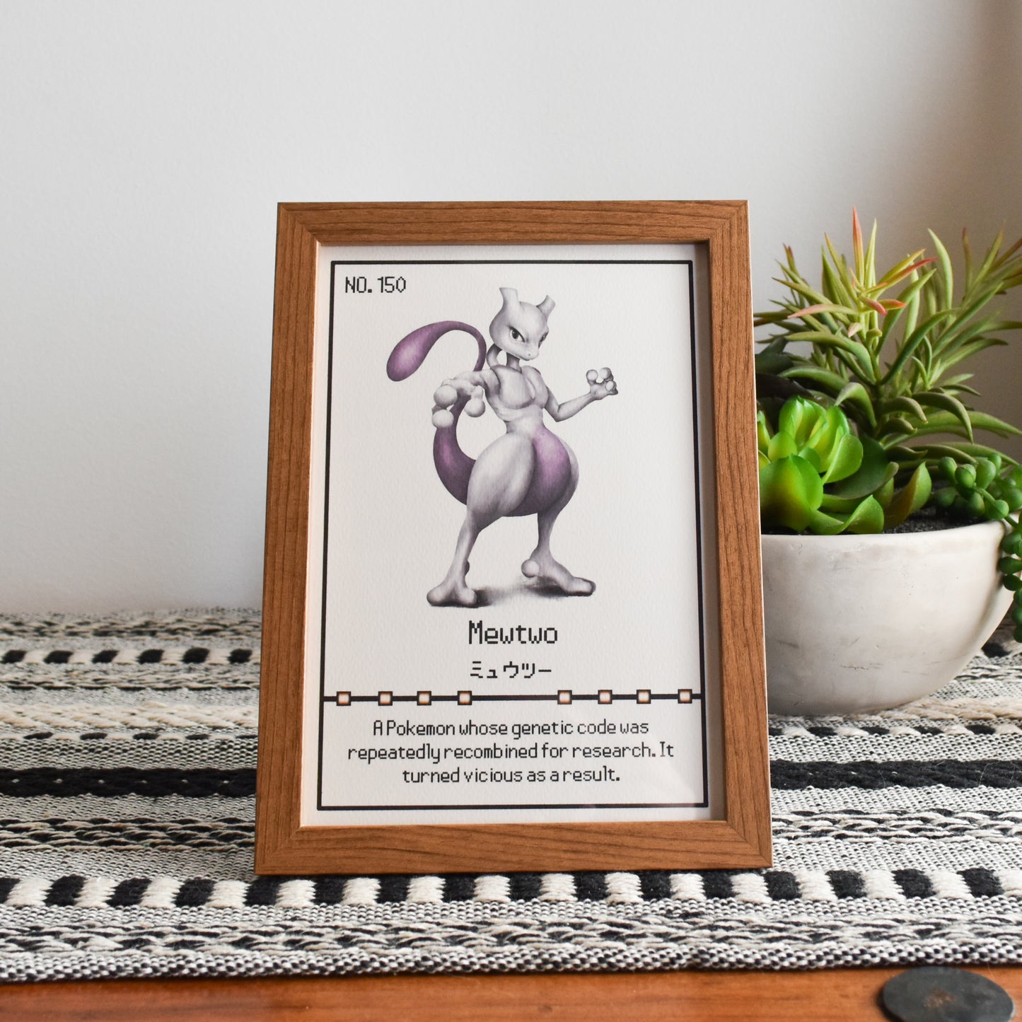 Mewtwo Pokedex Print
