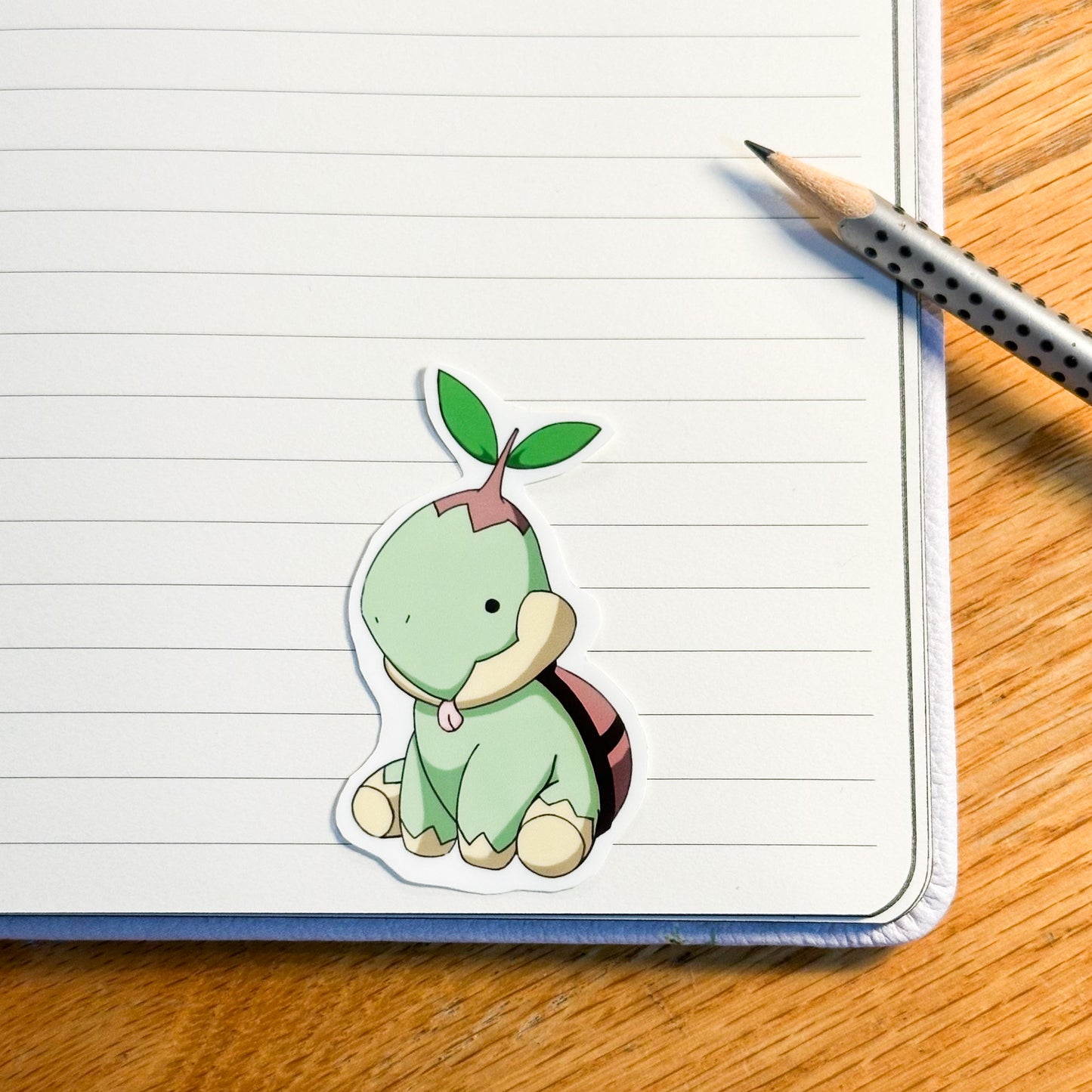 showing the turtwig variant by itself or the derpy pokemon stickers of bulbasaur, Chikorita, treecko, turtwig, snivy, chespin, grooky, rowlett, sprigatito