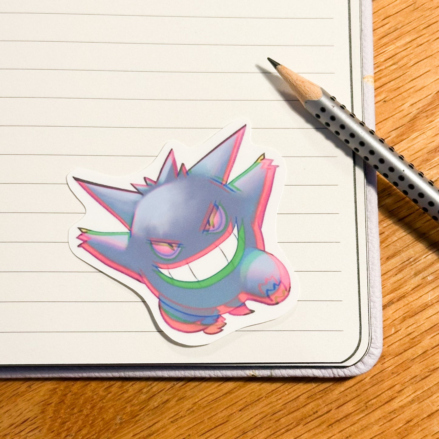 showing variant 1 for the color shift pokemon gengar sticker