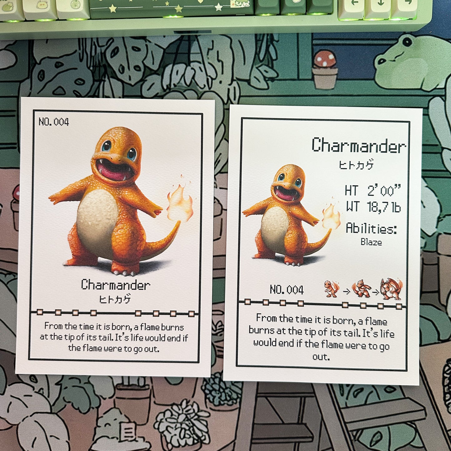 Charmander Pokedex entry print A5