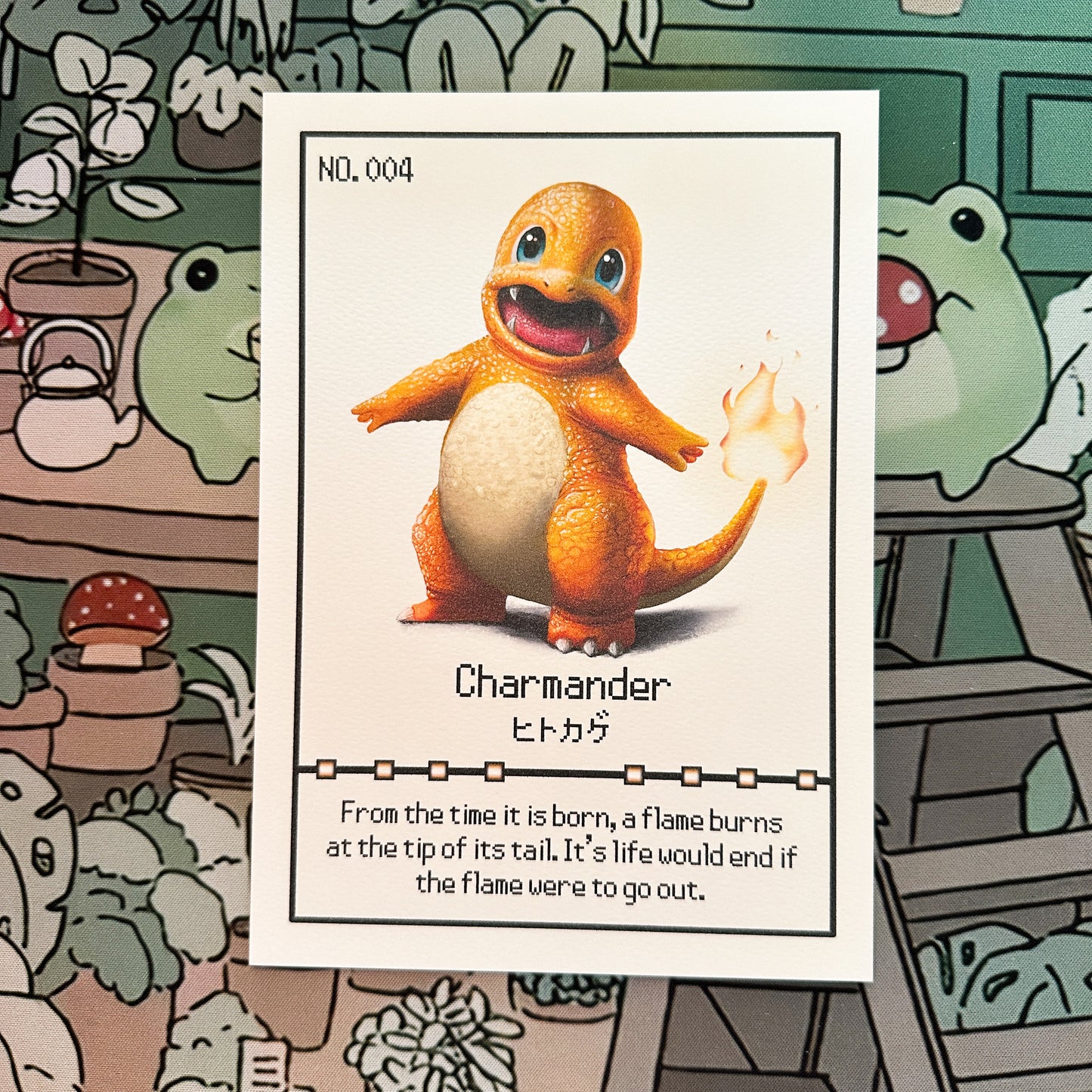 Charmander Pokedex entry print A5