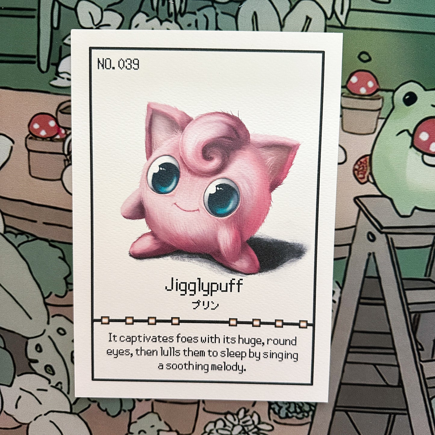 Jigglypuff Pokedex entry print A5