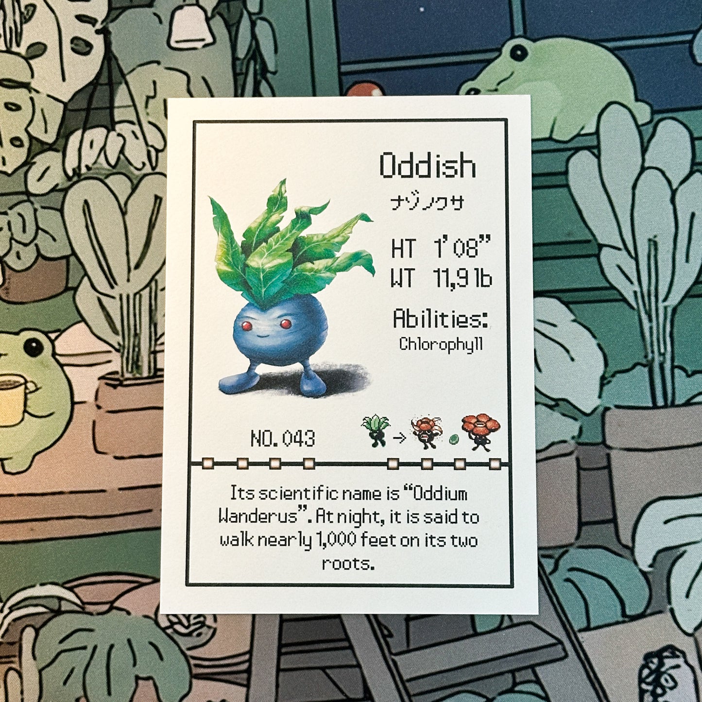 pokemon Oddish pokedex prints type 2