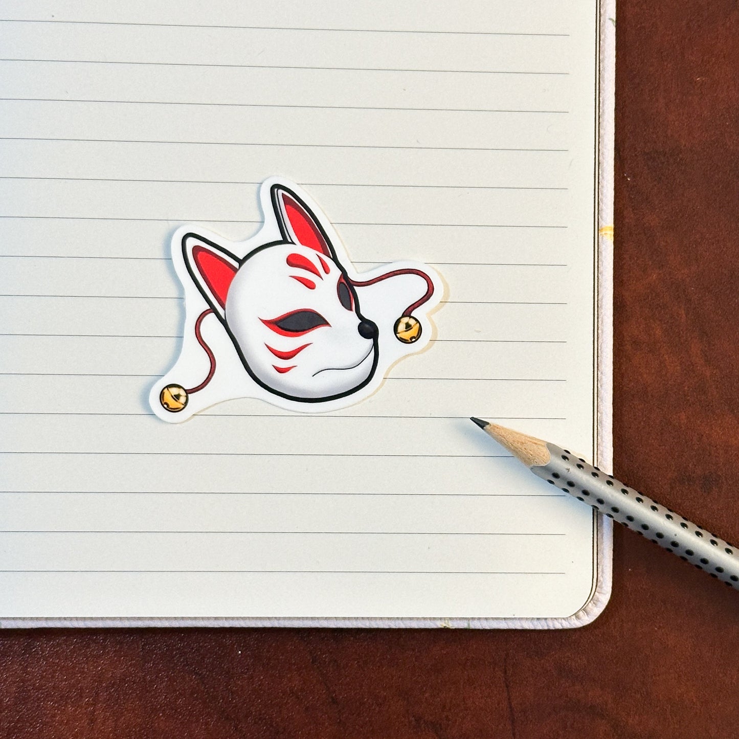 Fox mask vinyl sticker