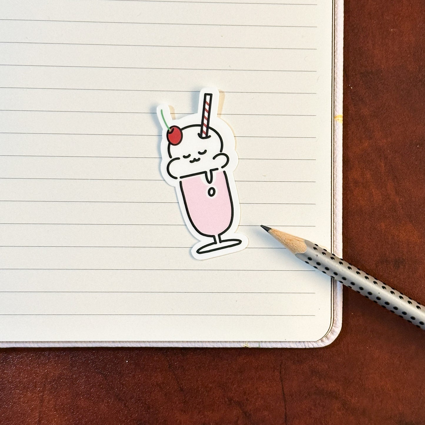 Milkshake vinyl Stickers