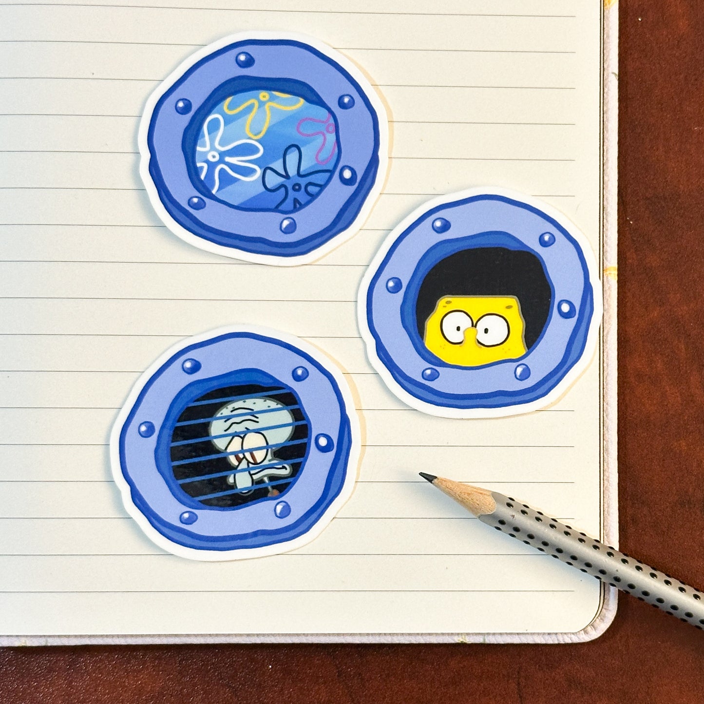 Spongebob window stickers