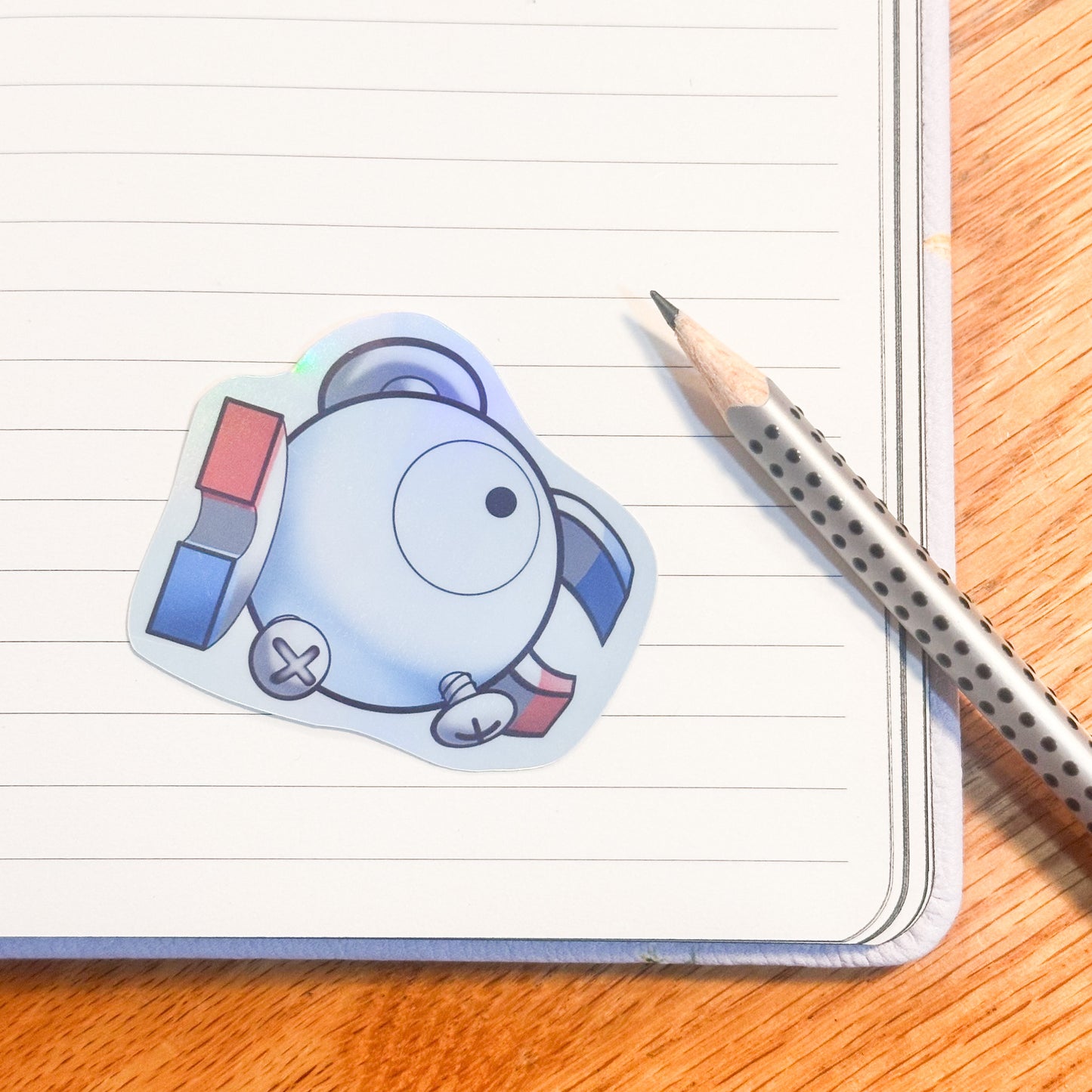 showing the normal variant  for the pokemon magnemite sticker