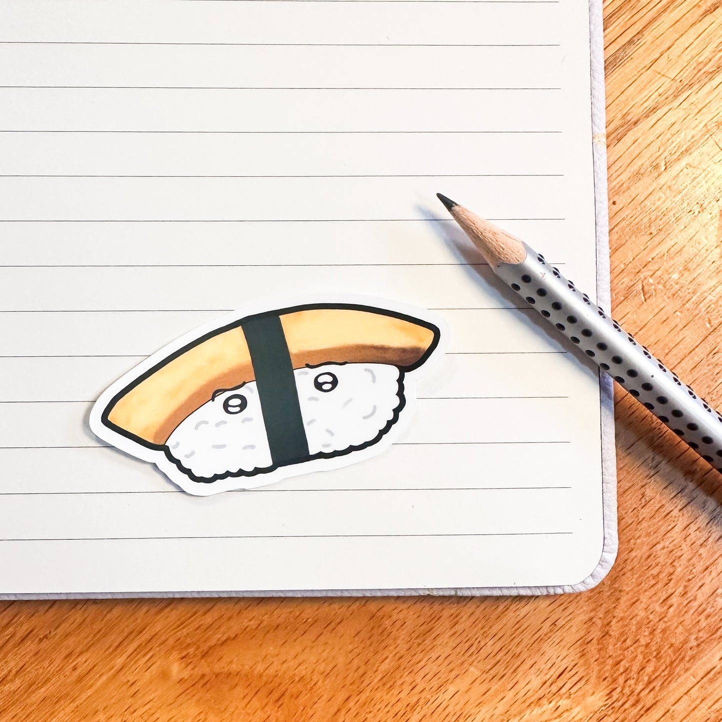 The omelette variant of the sushi matte sticker set