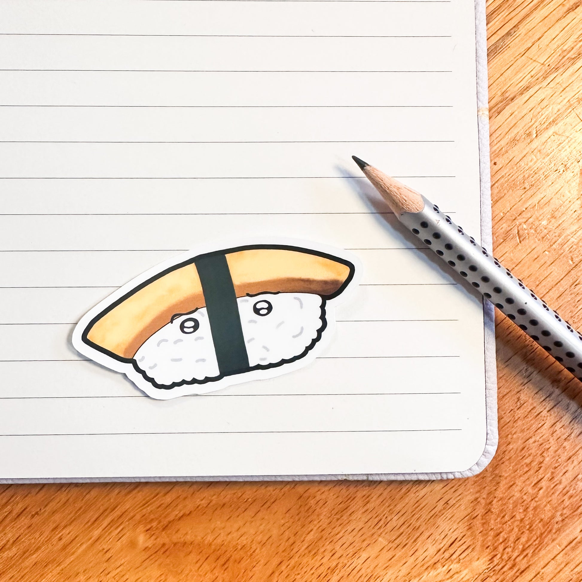 The omelette variant of the sushi matte sticker set