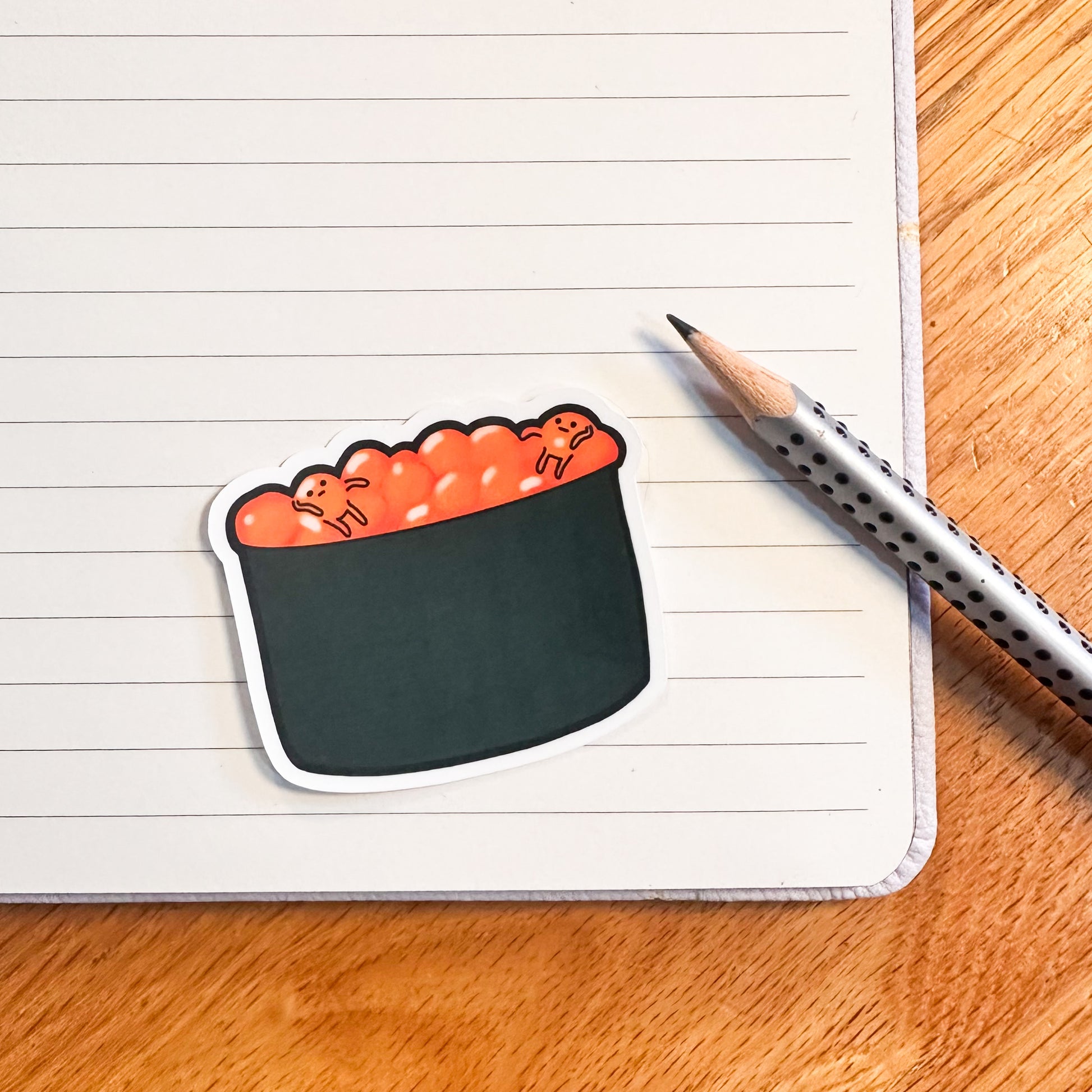 The Ikura variant of the sushi matte sticker set