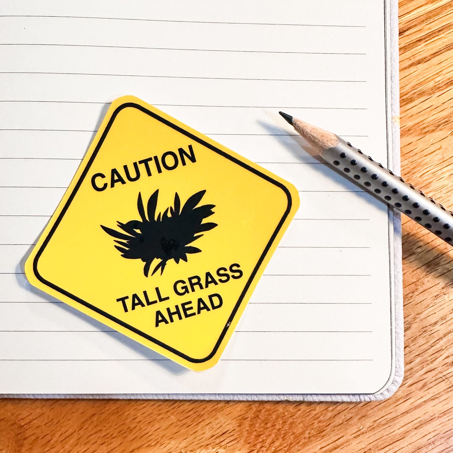 The pokemon tall grass sticker for the Pokemon sticker set of caution signs for Gyarados, snorlax, team rocket, spearow, kangaskhan, tall grass