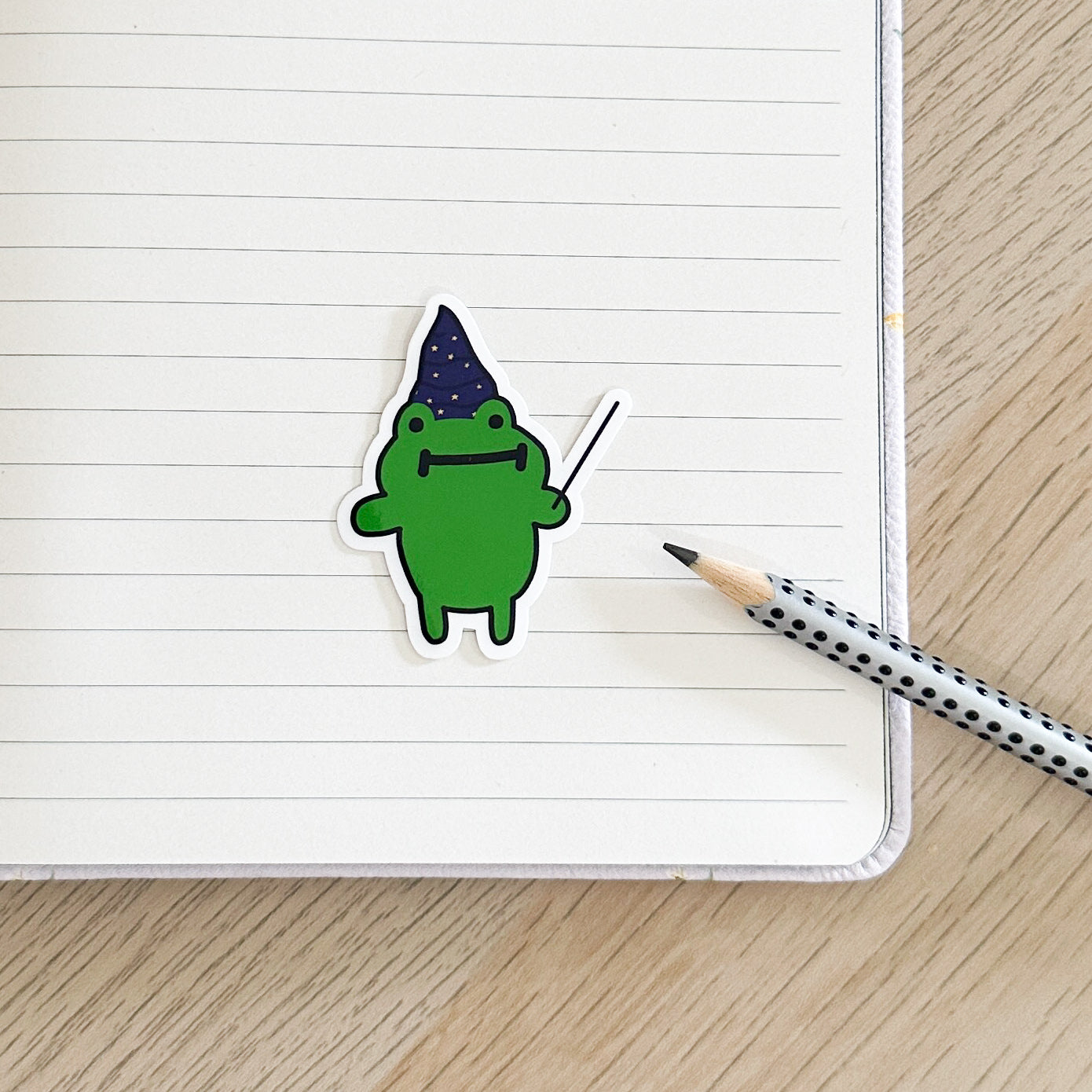 Wizard Frog Vinyl Sticker