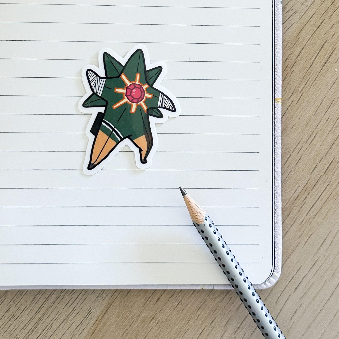 Rock Lee x Mega Starmie Vinyl Sticker