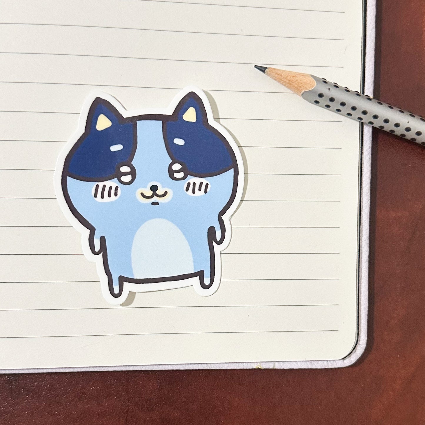 Chikawa x bluey vinyl sticker set