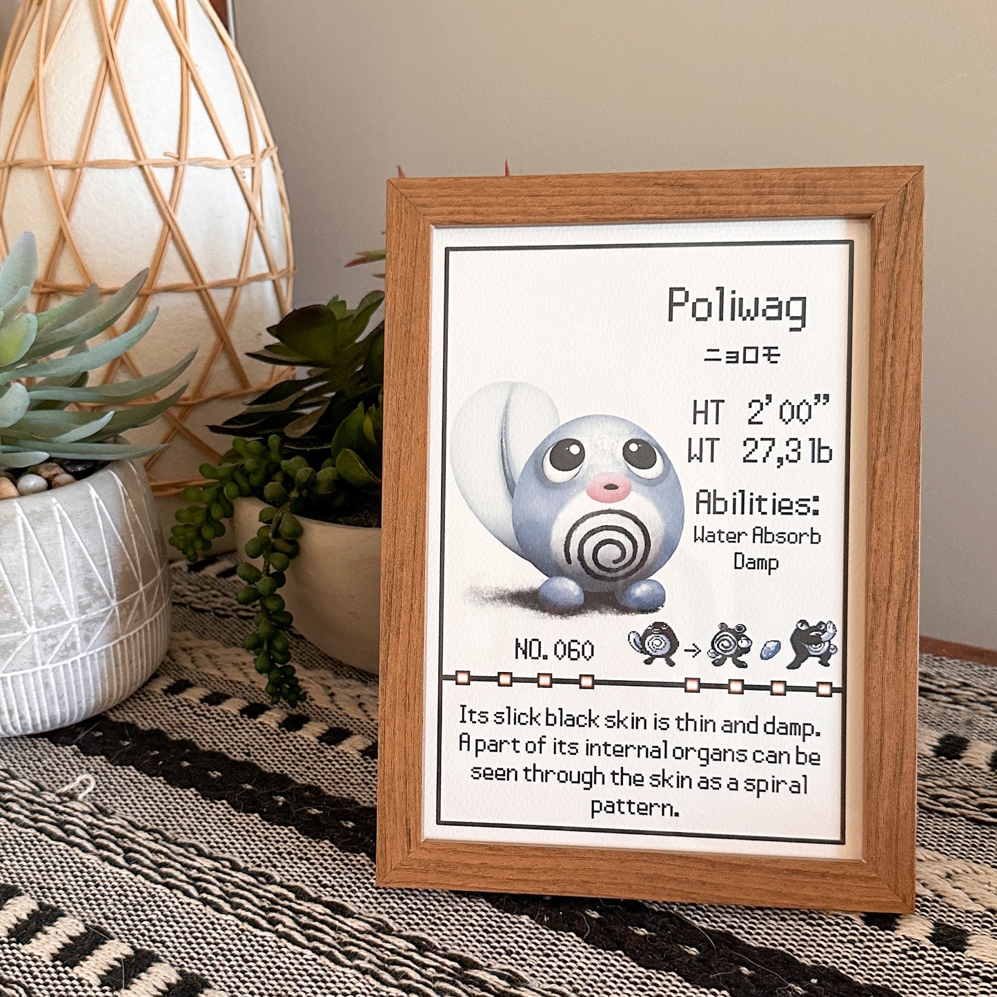#060 Poliwag Pokedex Print