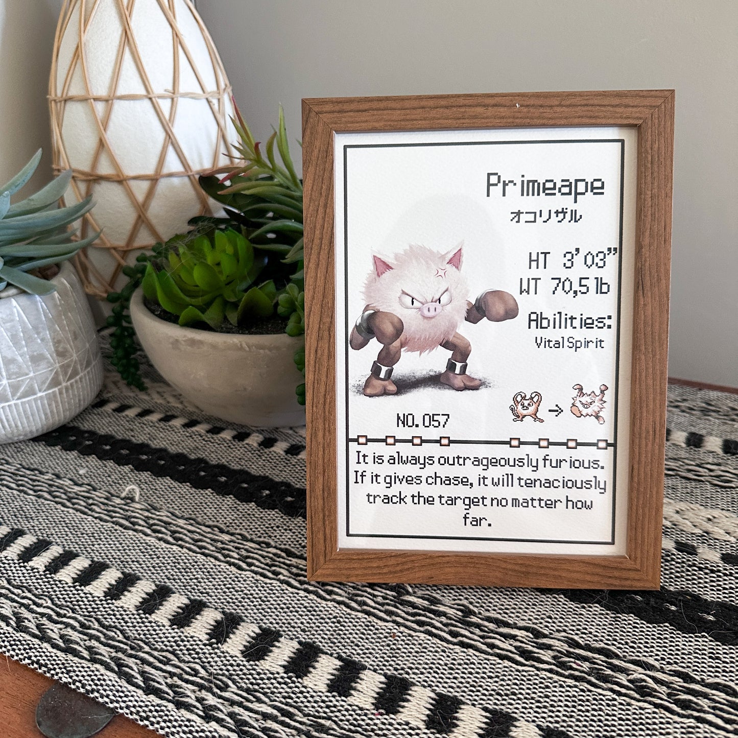 #057 Primape Pokedex Print