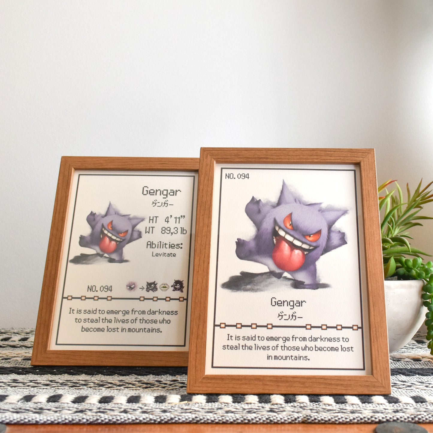 #094 Gengar Pokedex Print