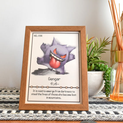 #094 Gengar Pokedex Print