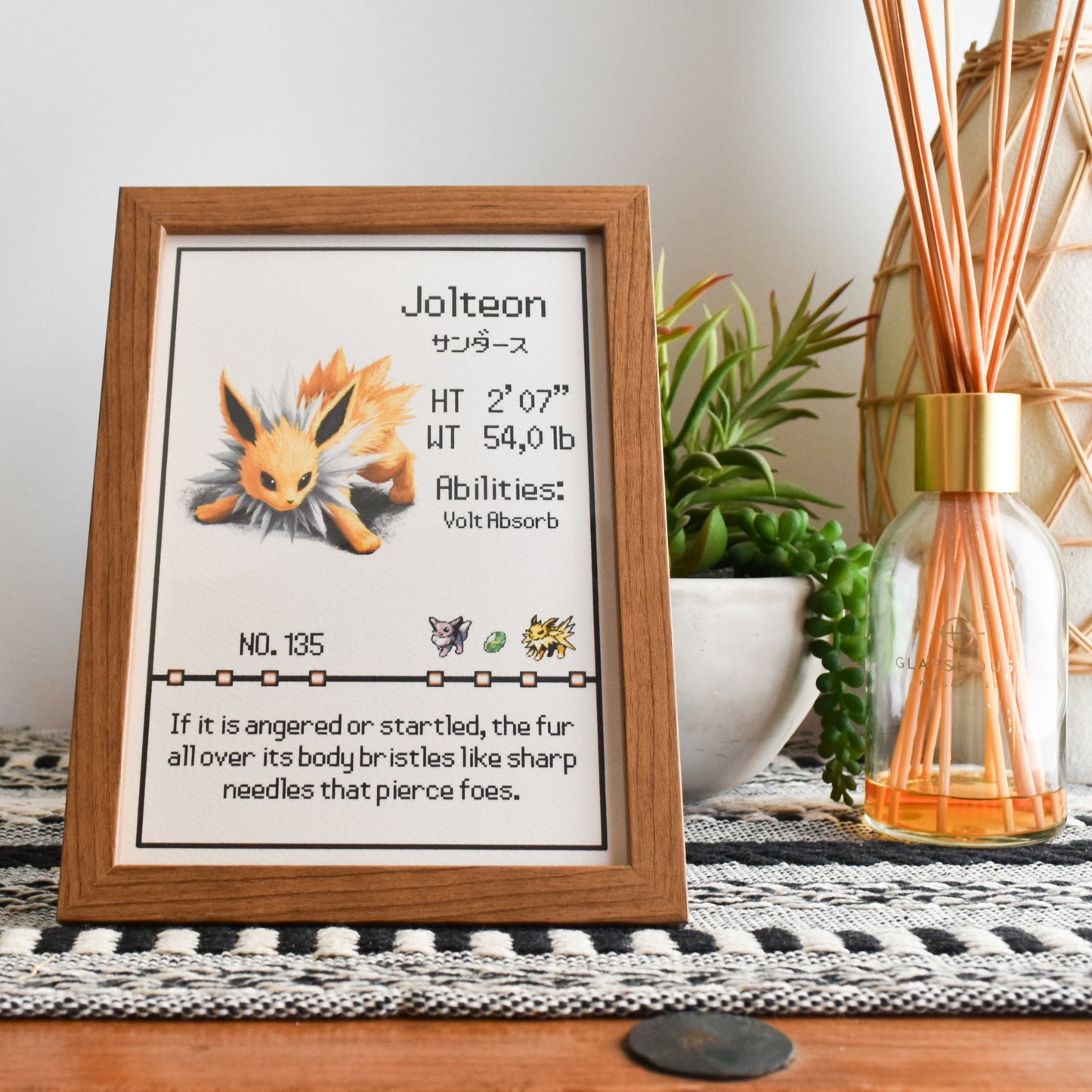 Jolteon Pokedex Print