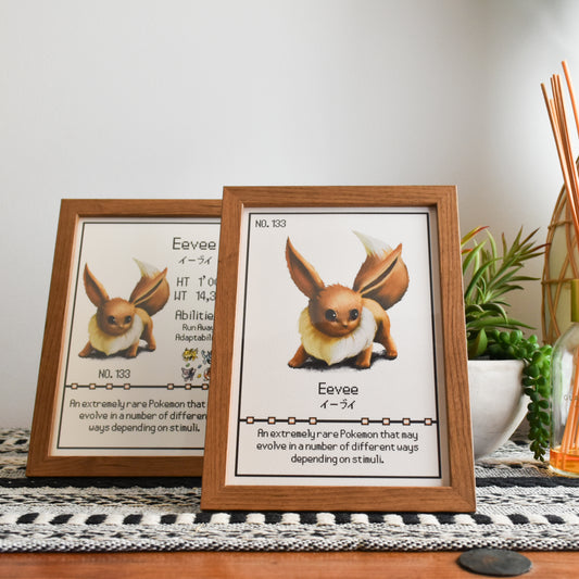 Eevee Pokedex Print