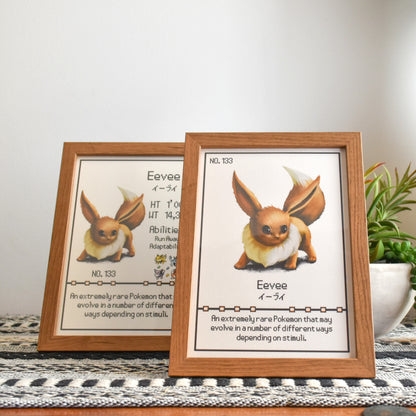 #133 Eevee Pokedex Print