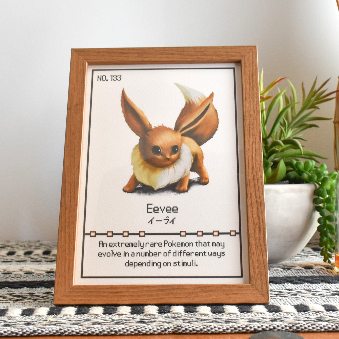 #133 Eevee Pokedex Print