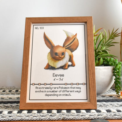 #133 Eevee Pokedex Print