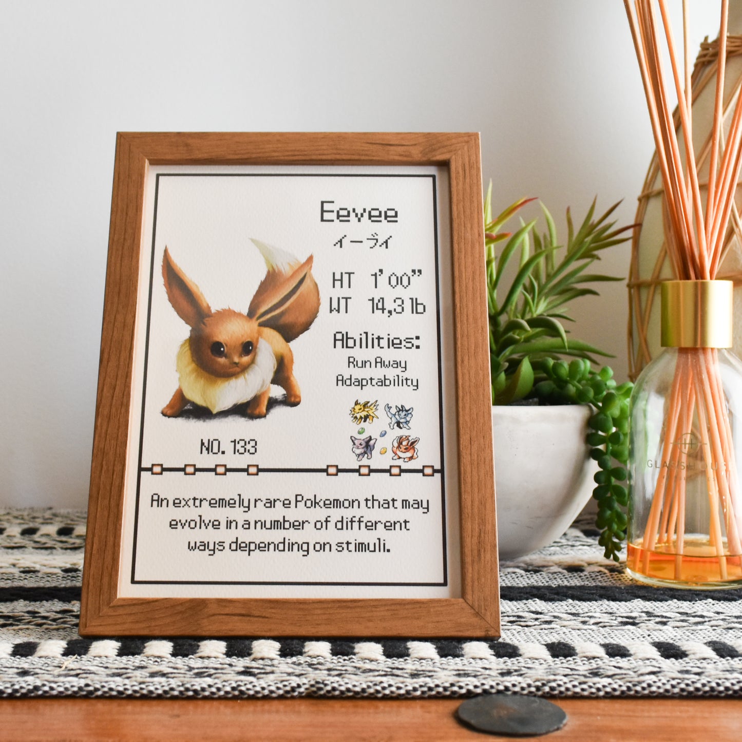 Eevee Pokedex Print