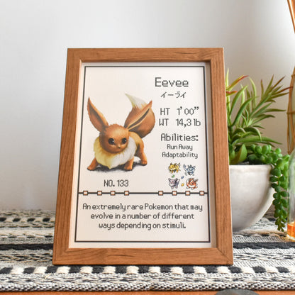 #133 Eevee Pokedex Print