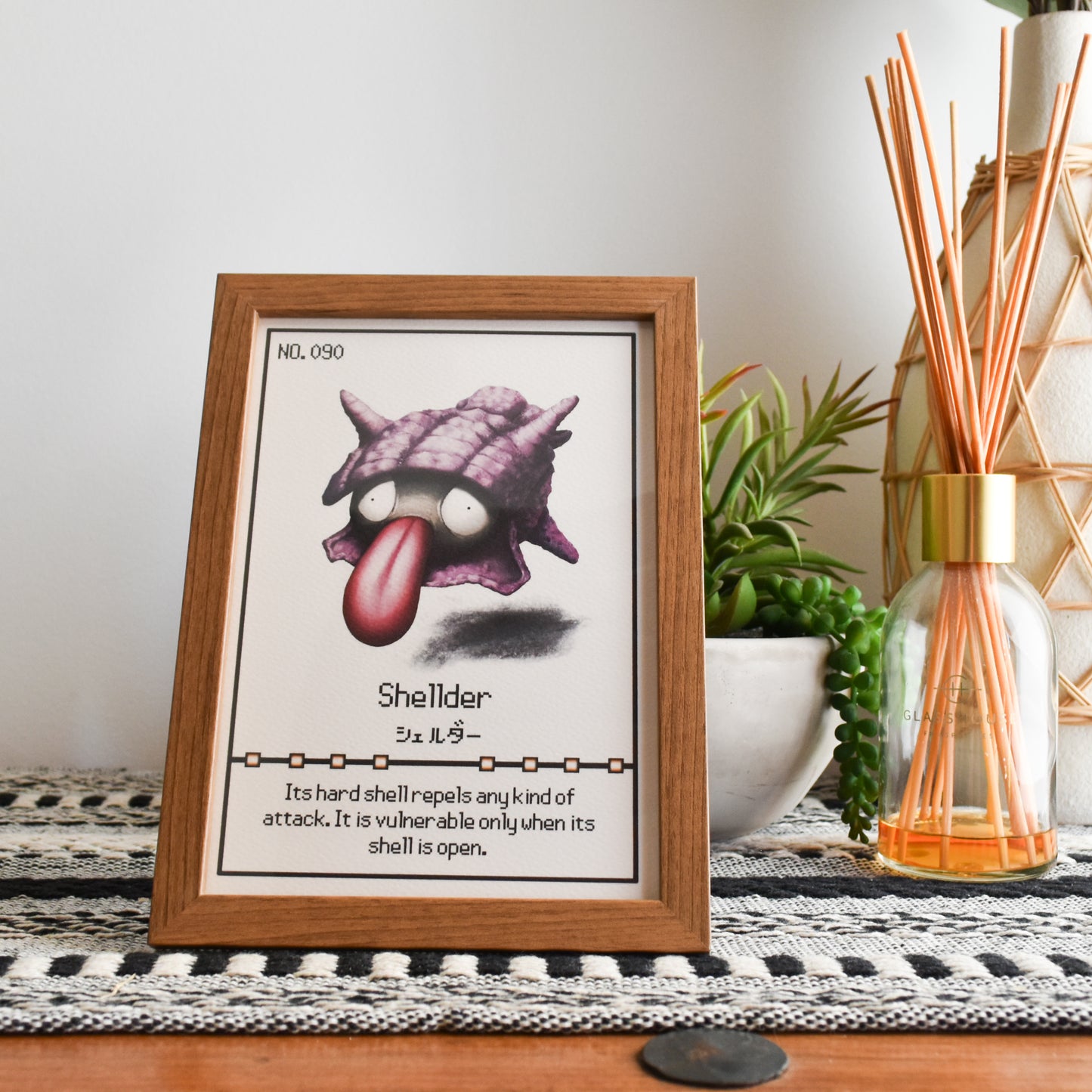 Shellder Pokedex Print