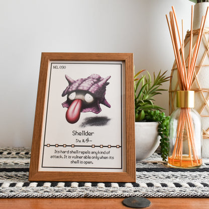 Shellder Pokedex Print