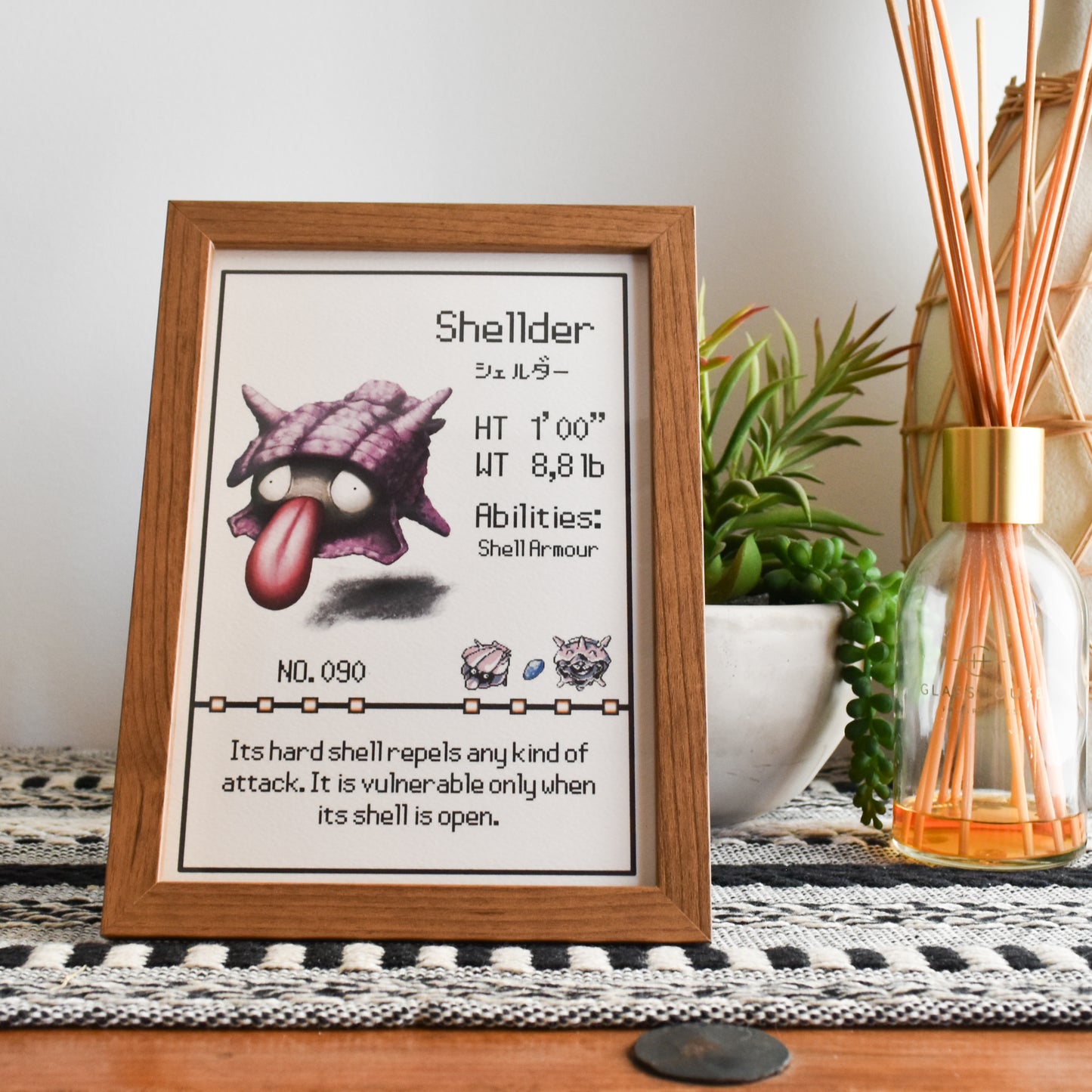Shellder Pokedex Print