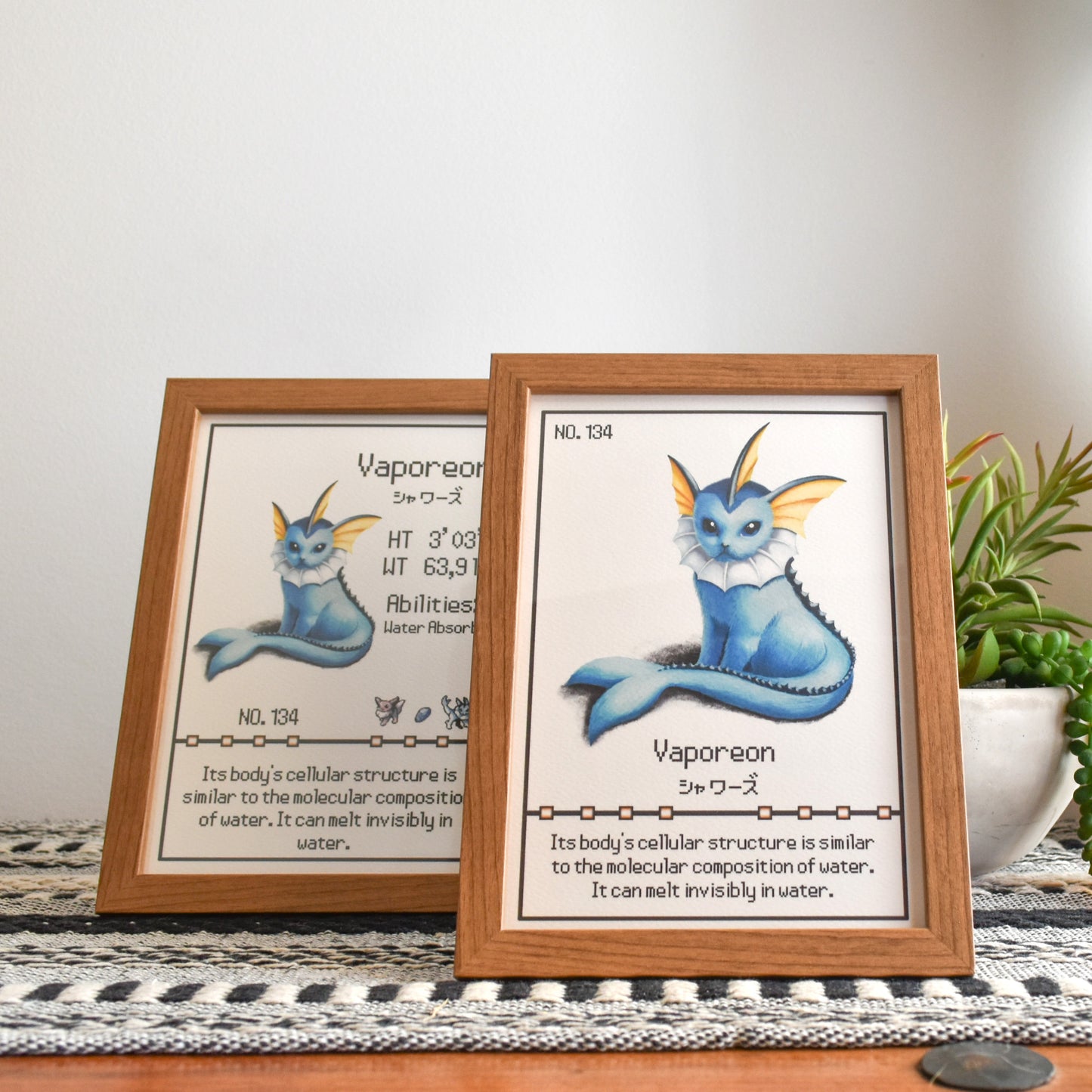 #134 Vaporeon Pokedex print