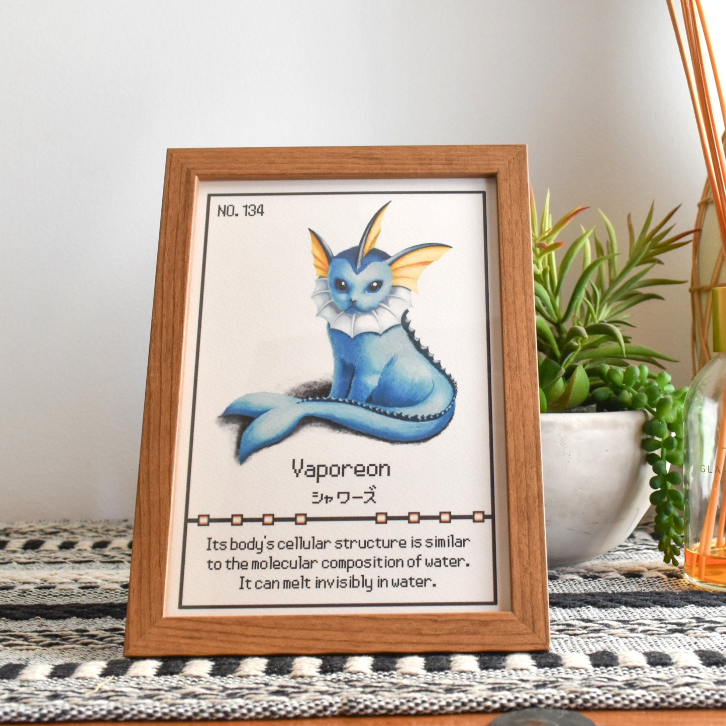 #134 Vaporeon Pokedex print