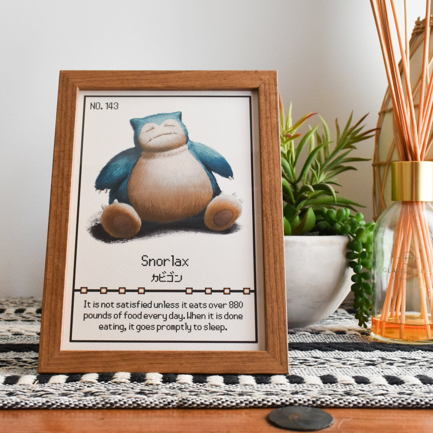 Snorlax Pokedex Print