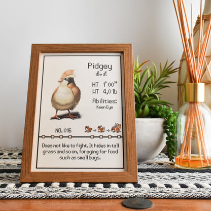 Pidgey Pokedex Print